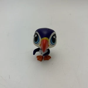 Littlest Pet Shop 25 frailecillos Auckland púrpura blanco pájaro pez decoración broca LPS - Imagen 1 de 4