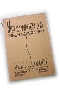 Metal Goods For Indoor Decoration Company Julius Schmidt Remscheid Catalog - Picture 1 of 6