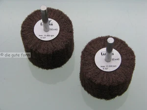 LUKAS - - - 2 uds lijadora de abanico FLIES grano 280 - 50 x 40 - vástago de 6 mm - - - - Imagen 1 de 3
