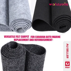 Felt Upholstery Fabric Auto Carpet Van Trunk Liner Boat Underlay UV Protection - Picture 1 of 24