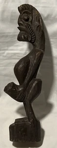 Afrikanische Fruchtbarkeitsstatue Holz männlicher Phallus 14 cm groß - Bild 1 von 14