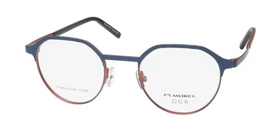 NEW OGA 10184O EYEGLASS FRAME OVAL MENS BLUE FULL-RIM FRANCE 49-22-145 BM19 - Image 1 of 4