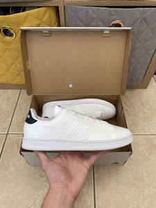 Adidas Advantage Entrenadores Zapatos Blancos Nuevos en Caja Talla 9uk Para Hombre’s GZ5299 - Imagen 1 de 15