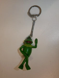 Vintage seltener 1970er Kermit der Frosch Schlüsselanhänger Schlüsselanhängsel Ring Anhänger - Bild 1 von 8