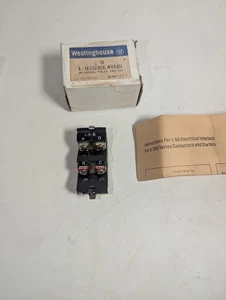 NEW GENUINE WESTINGHOUSE L-56 ELECTRICAL INTERLOCK AUXILLARY CONTACT 1NO-1NC  - Picture 1 of 12