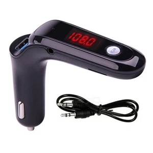 Portable Car Bluetooth FM Transmitter Radio Handsfree MP3 Player/USB Charger - Picture 1 of 16