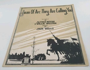 1917 NOTEN JOAN OF ARC SIE RUFEN DICH SELTEN Waterson Berlin & Snyder  - Bild 1 von 5