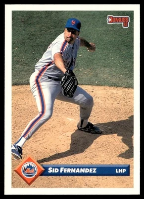 1993 Donruss Sid Fernandez New York Mets #566 - Image 1 of 2