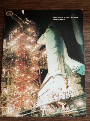 STS-8 Flight Cover USPS / NASA #1909 $9.35 Express Mail Cover Flown on Shuttle - Image 1 of 3