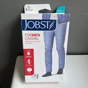 Calcetines de compresión Jobst medianos 20-30 mmHg caqui médicos para hombre hasta la rodilla - Imagen 1 de 8