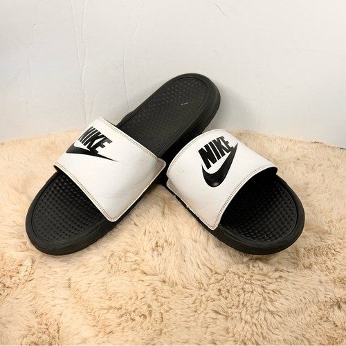 Sandali Nike uomo bianchi e neri slide taglia 13