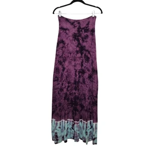 Vintage Lucky Brand y2k Stretchy Tie Dye Maxi Skirt Boho Fairy Western Fall - Picture 1 of 6