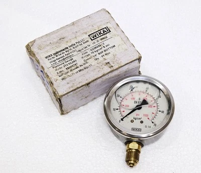 WIKA 213.53.063 PRESSURE GAUGE 70 BAR 1000 PSI 1/4" BSP BOTTOM #2 - Image 1 of 4