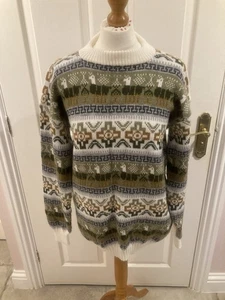 HERREN PINCHO PONCHO PULLOVER MADE IN PERU ALPAKA WOLLE NEU OHNE ETIKETT WEICH & GEMÜTLICH - Bild 1 von 9