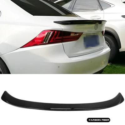 Alerón labio de fibra de carbono para Lexus IS200t IS250 IS350 2014-20 estilo F Sport Foto 1 de 4