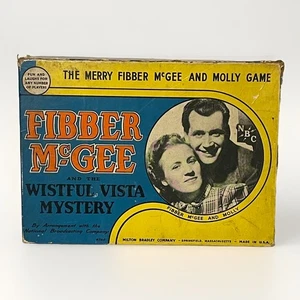 1940 Milton Bradley Fibber McGee and Molly The Wistful Vista Mystery Game - Picture 1 of 2