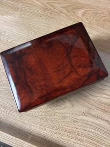 Vintage Echt Alabaster Made Italy Handgeschnitzt Schmuck Schmuckschatulle - Bild 1 von 3