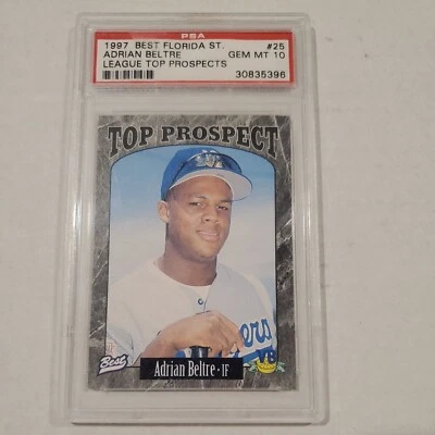 Adrián Beltré 1997 Mejor Florida State League Top Prospects Novato PSA 10 POP 16 Foto 1 de 2