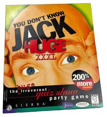Vintage You Don't Know Jack Huge XXXL PC, Mac, 1997 Disk 2 & 3 In New Condition - Image 1 of 4