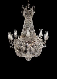 Lampadario di lusso in ottone e cristallo classico 20 luci MS-256 - Foto 1 di 1