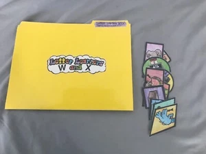 Buchstabenlernende! Letter W&X Grade PreK Sprache Kunst Datei Ordner Spiel - Bild 1 von 2