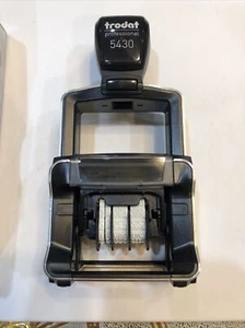 Trodat 5430 Professional Self-Inking Date Stamp New In Box With Black Ink Pad - Picture 1 of 12