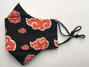Naruto Anime Fabric 100% PolyCotton Reusable Face Mask For ADULT Free Shipping - Picture 1 of 3