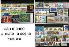 SAN MARINO ANNATE COMPLETE DAL 1982 AL 2000 A SCELTA - GUARDA BENE I PREZZI !!!!
