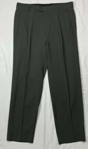 Boss Hugo Boss Lopez Anzughose Herren Wolle 34 x 31 Plissee Dunkelgrau D3 - Bild 1 von 12