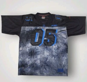 Vtg Fubu The Collection Champion League Stitching Football Jersey Black XL - Picture 1 of 7