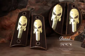 Empuñaduras personalizables de nogal compatibles con todos los modelos FIT de 1911 Diamante - Imagen 1 de 2