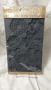 NEW Iron Orchid Designs BLITZ SNOWFLAKE MOULD DIY craft clay silicone Winter - Picture 1 of 2