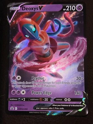 Deoxys V SWSH266: Sword & Shield Holo Promo Pokemon Card - Image 1 of 2