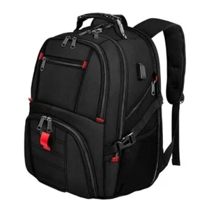 Travel Backpack, Extra Large 50L Laptop Backpacks for Men Women, 17 inch Black - Picture 1 of 7