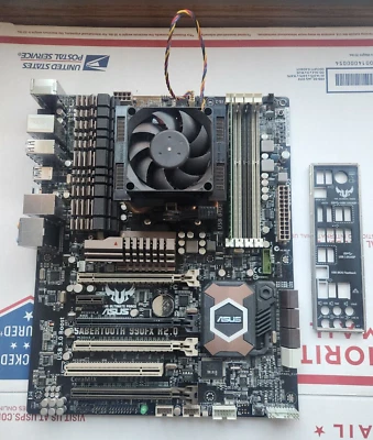ASUS SABERTOOTH 990FX R2.0 Motherboard(AMD FX-Series 8 Core CPU@4.0 GHz,4GB Ram) - Image 1 of 4