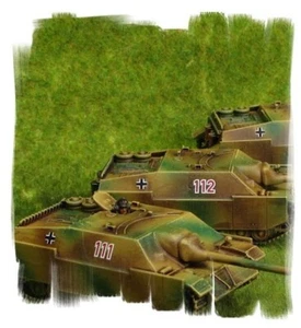 ¡Pintado! - Pelotón Jagdpanzer IV - 3 vehículos - 15 mm Segunda Guerra Mundial - Flames of War - Imagen 1 de 2
