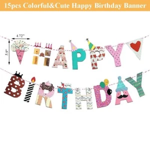Birthday Decorations for Kids, TopDeko Birthday Party Supplies with Happy Birthd - Picture 1 of 7