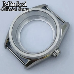 Miuksi 38mm watch case sapphire glass fit NH35 NH36 NH34 ETA2824 PT5000 movement - Picture 1 of 6