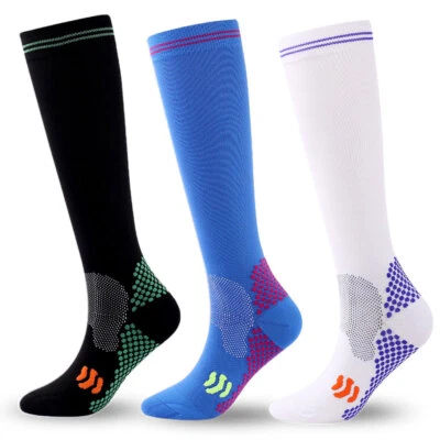 Multi Sport Sock Team Soccer Baseball Softball All Athletic Knee Socks Support - Image 1 of 4