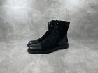 Moreschi Leather Suede Black Classic Boots Made in Italy Size 11 UK