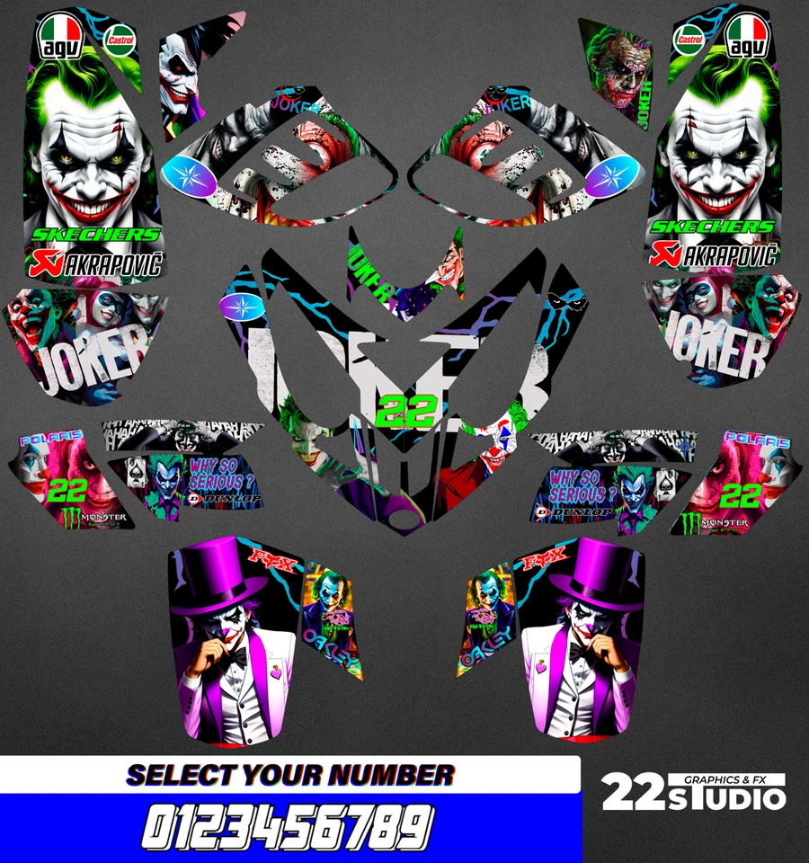 Polaris Predator 500 graphics full decals stickers kit atv - Image 1 of 1