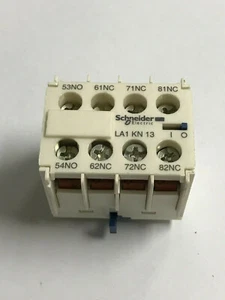 SCHNEIDER LA1KN13 1NO+3NC 10A 600V AUXILIARY CONTACT BLOCK CLAMP - Picture 1 of 5