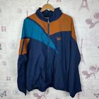 Mens Vintage 90S Reebok Blue Full Zip Up Shell Jacket Coat Hood Size Xl