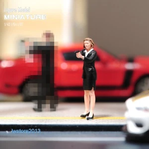 1/43 Dinah Scully Girl Scene Props Miniature Doll Figure Fit 1/32 1/64 Car Model - Picture 1 of 5