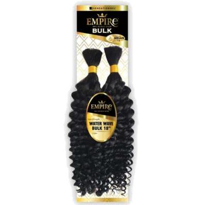 Sensationnel Empire Human Hair Braids - WATER WAVE BULK 18" / 22" - Image 1 of 3