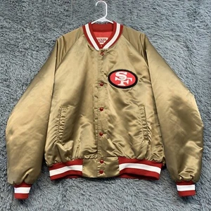 Chaqueta de Colección San Francisco 49ers SF Niners Locker Line Dorada Satinada TALLA Grande - Imagen 1 de 8