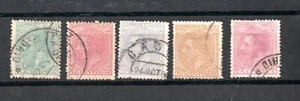 Spanien 1879 alte König Alfons XII Briefmarken gebraucht - Bild 1 von 2