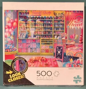 Buffalo Games 500 Piece Puzzle with Hidden Images Sweet Treats 21 1/4” x 15” - Picture 1 of 6