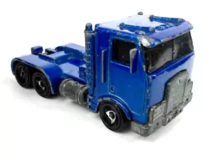 Hot Wheels Blue Semi Cab Truck Scale 1:64 - Picture 1 of 10