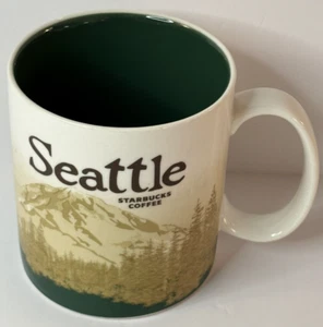 Taza de café Starbucks Seattle Collector Series 2009 16 oz. **LEER DAÑADO** - Imagen 1 de 8